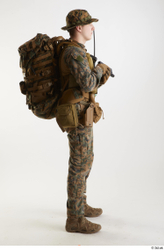  Casey Schneider in WDL Marpat Pose with Pistol 